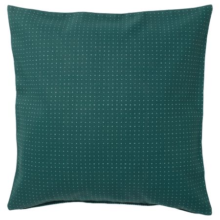 Чехол на подушку ЮППЕРЛИГ, зеленый, точечный (50x50 см)