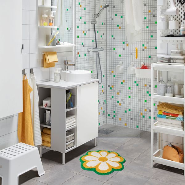 Коврик для ванной, цветочный орнамент, 65 см IKEA KÄRRKNIPPROT 505.575.29 - фото 5