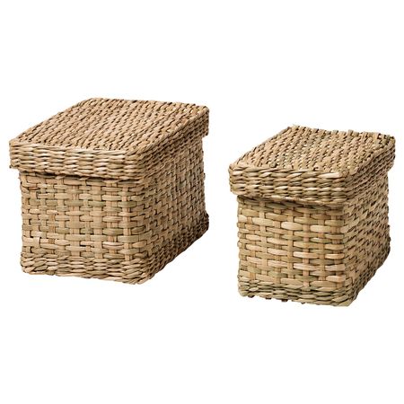 Коробка с крышкой, 2 шт., водоросли IKEA LURPASSA ЛУРПАССА 004.818.34
