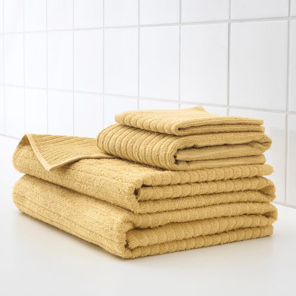 Полотенце, светло-желтый, 50x100 см IKEA ВОГШЁН 803.555.63 - схема-чертеж с размерами