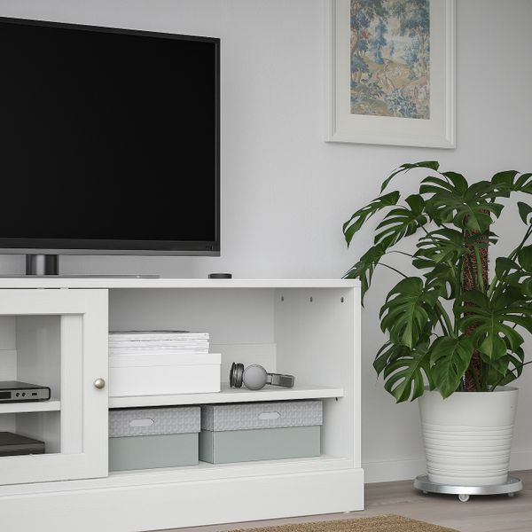 Коробка с крышкой, серо-зеленый белый/бумага 33x23x15 см IKEA HYVENS ХЮВЕНС 204.579.13 - фото 3