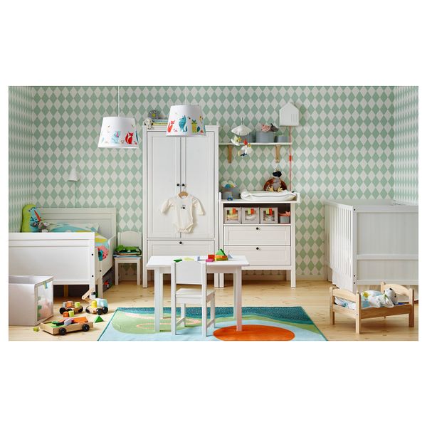 Раздвижная кровать с реечным дном, белый, 80x200 см IKEA СУНДВИК 992.273.68 - фото 4