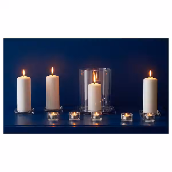 GLASIG Тарелка для свечи - прозрачное стекло 10x10 см - фото 4