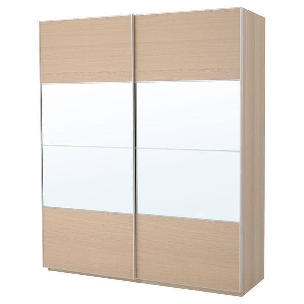 Гардероб ПАКС, под беленый дуб, Аули Ильсенг (200x66x236 см) - фото 2