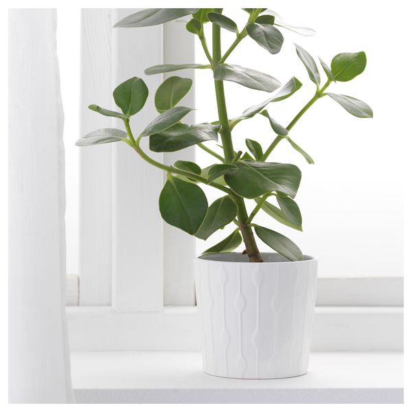 Кашпо КАРДЕМУММА, белый, различные орнаменты (10.5 см) - фото 2