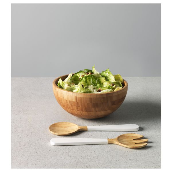 Сервировочная миска, бамбук 28 см IKEA BLANDA MATT БЛАНДА МАТТ 703.724.88 - фото 2