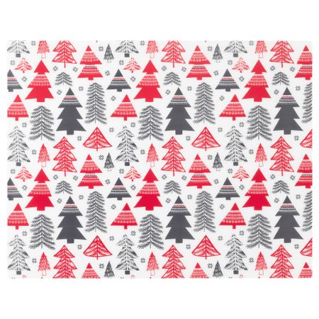 Салфетка под приборы ВИНТЕР 2017, белый красный, серый (35x45 см)