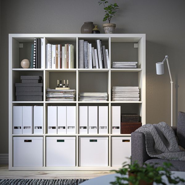 Стеллаж, белый 147x147 см IKEA KALLAX КАЛЛАКС 703.795.69 - фото 2