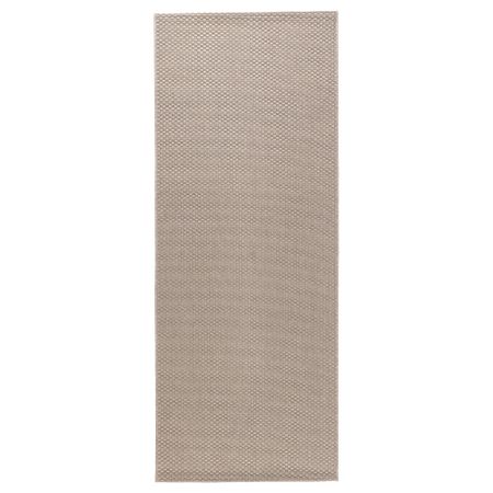 Ковер безворсовый, для дома/улицы МОРУМ, бежевый (80x200 см)