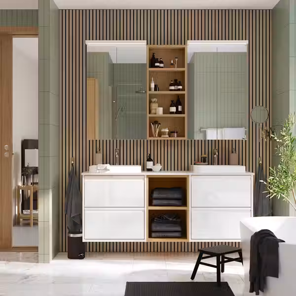 ÄNGSJÖN ЭНГШЁН / BACKSJÖN БАККШЁН Шкаф п-раковину/раковины/смесители - фото 2