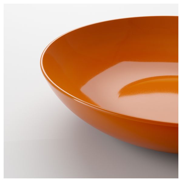 Тарелка глубокая ФЭРГРИК, оранжевый (24 см) - схема-чертеж с размерами