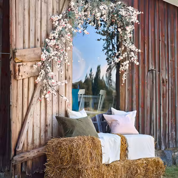 SMYCKA Цветок искусственный - цветы вишни/розовый 130 см - схема-чертеж с размерами