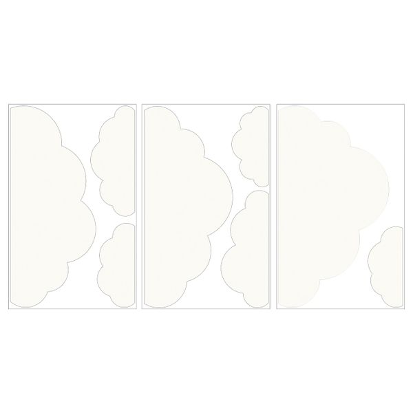 Декоративные наклейки, облако IKEA KINNARED КИННАРЕД 904.484.68 - схема-чертеж с размерами