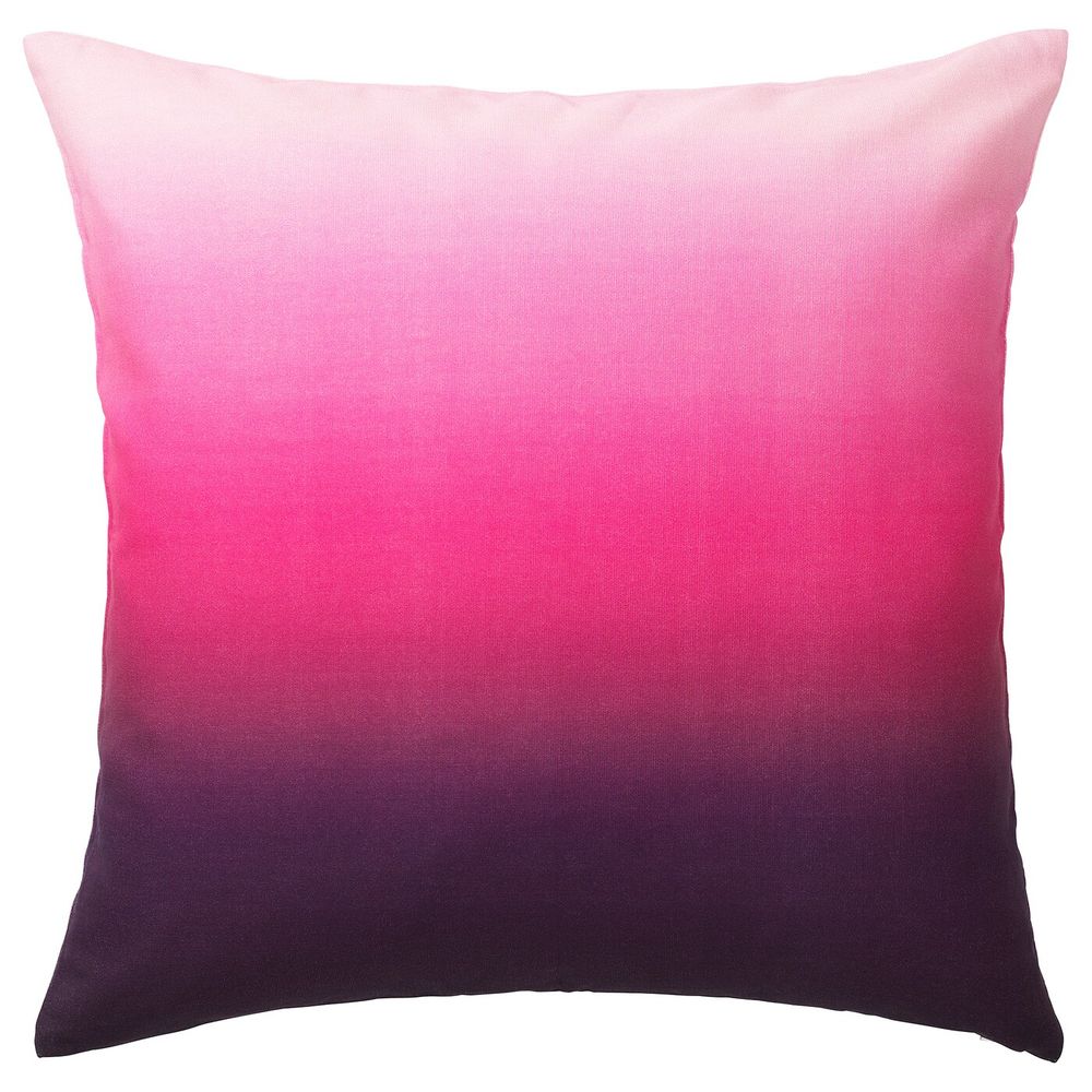 Чехол на подушку, темно-сиреневый, ярко-розовый, 50x50 см IKEA СТРЭВКЛИНТ 204.438.36 - фото 1