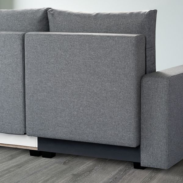 Диван-кровать с козеткой, Рудорна светло-серый IKEA GIMMARP ГИММАРП 304.489.04 - схема-чертеж с размерами