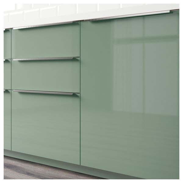 Фронтальная панель для посудомоечной машины КАЛЛАРП, глянцевый светло-зеленый (45x80 см) - схема-чертеж с размерами