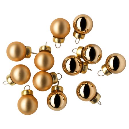 Украшение, шар ВИНТЕР 2015, стекло золотой (2 см)