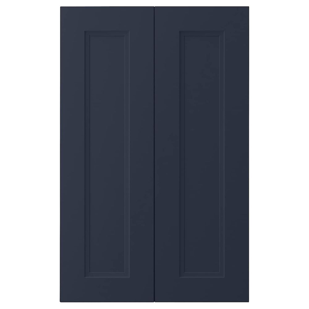 Дверца для напольного углового шкафа, 2шт, матовая поверхность синий 26x80 см IKEA AXSTAD АКСТАД 404.912.18 - фото 1