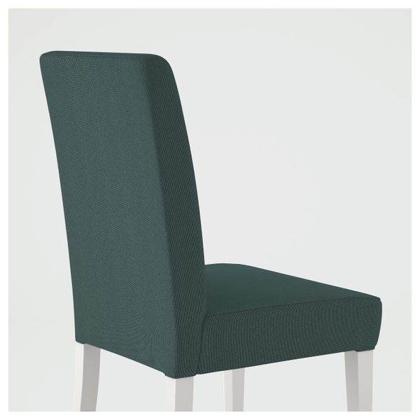 Стул, белый, Финнста бирюзовый IKEA ХЕНРИКСДАЛЬ 692.271.62 - фото 3