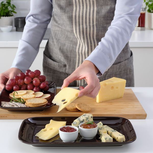 Тарелка, полированный коричневый, 30x18 см IKEA FÄRGKLAR ФЭРГКЛАР 404.854.44 - фото 3