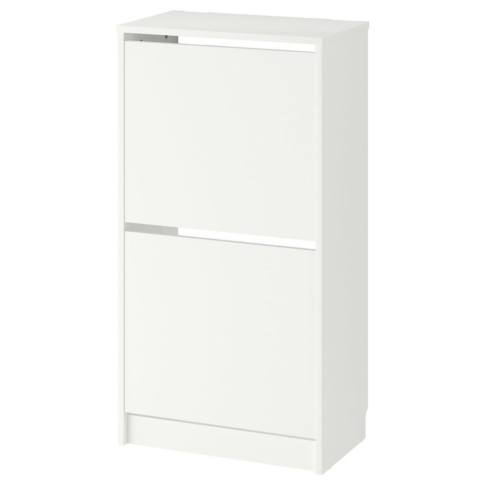 Галошница с 2 отделениями, белый 49x28x93 см IKEA BISSA БИССА 203.251.21 - фото 1