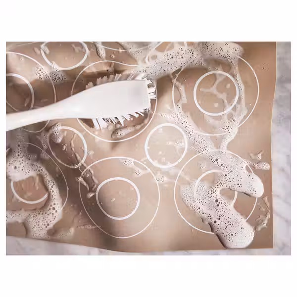 BAKTRADITION Коврик для выпечки - бежевый 41x31 см - схема-чертеж с размерами