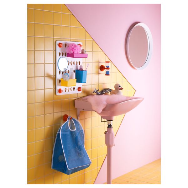 Мешок ЛОДДАН, синий, белый - схема-чертеж с размерами