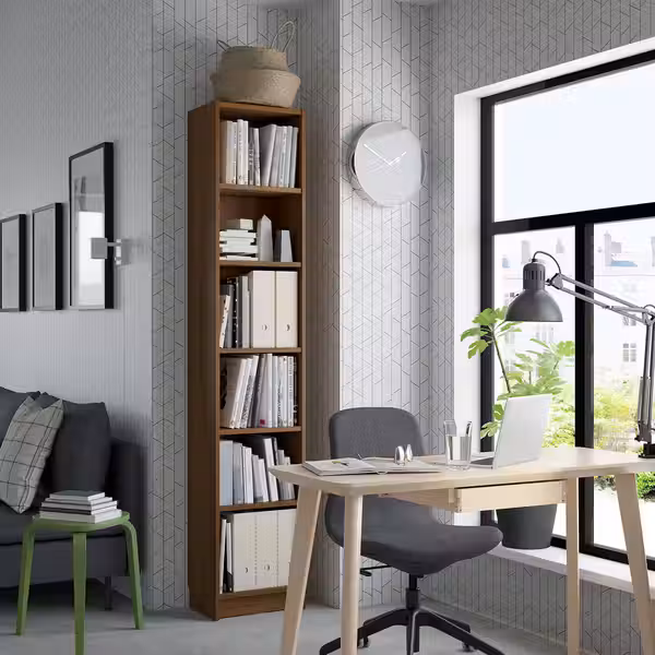 BILLY Стеллаж - коричневый под грецкий орех 40x28x202 см - фото 2