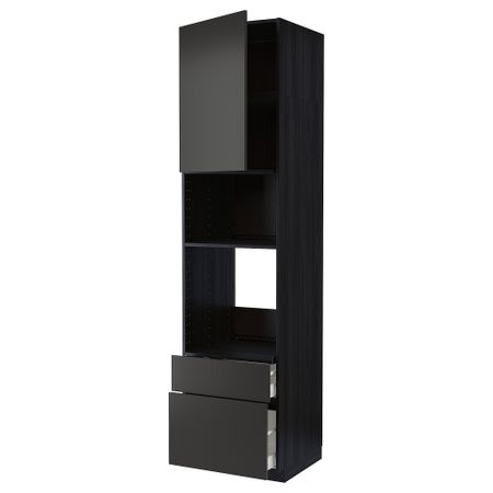 Высокий шкаф для духовки, СВЧ, дверца, 2 ящика IKEA METOD МЕТОД, MAXIMERA МАКСИМЕРА 294.986.45
