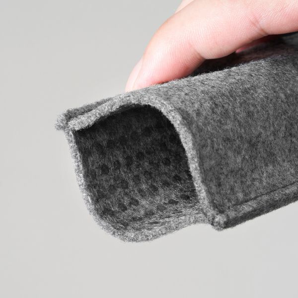 Чехол-прихватка для ручки сковороды, серый 15x6 см IKEA GRÅHAJ ГРОХЭЙ 605.231.19 - схема-чертеж с размерами