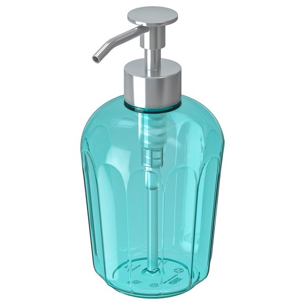 Дозатор для жидкого мыла СВАРТШЁН, бирюзовый - фото 1