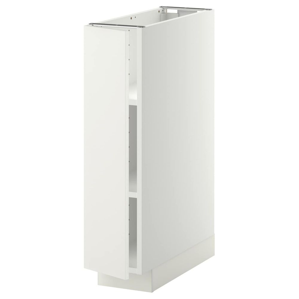 Напольный шкаф с полками, белый/Хэггеби белый 20x60 см IKEA METOD МЕТОД 992.261.23 - схема-чертеж с размерами