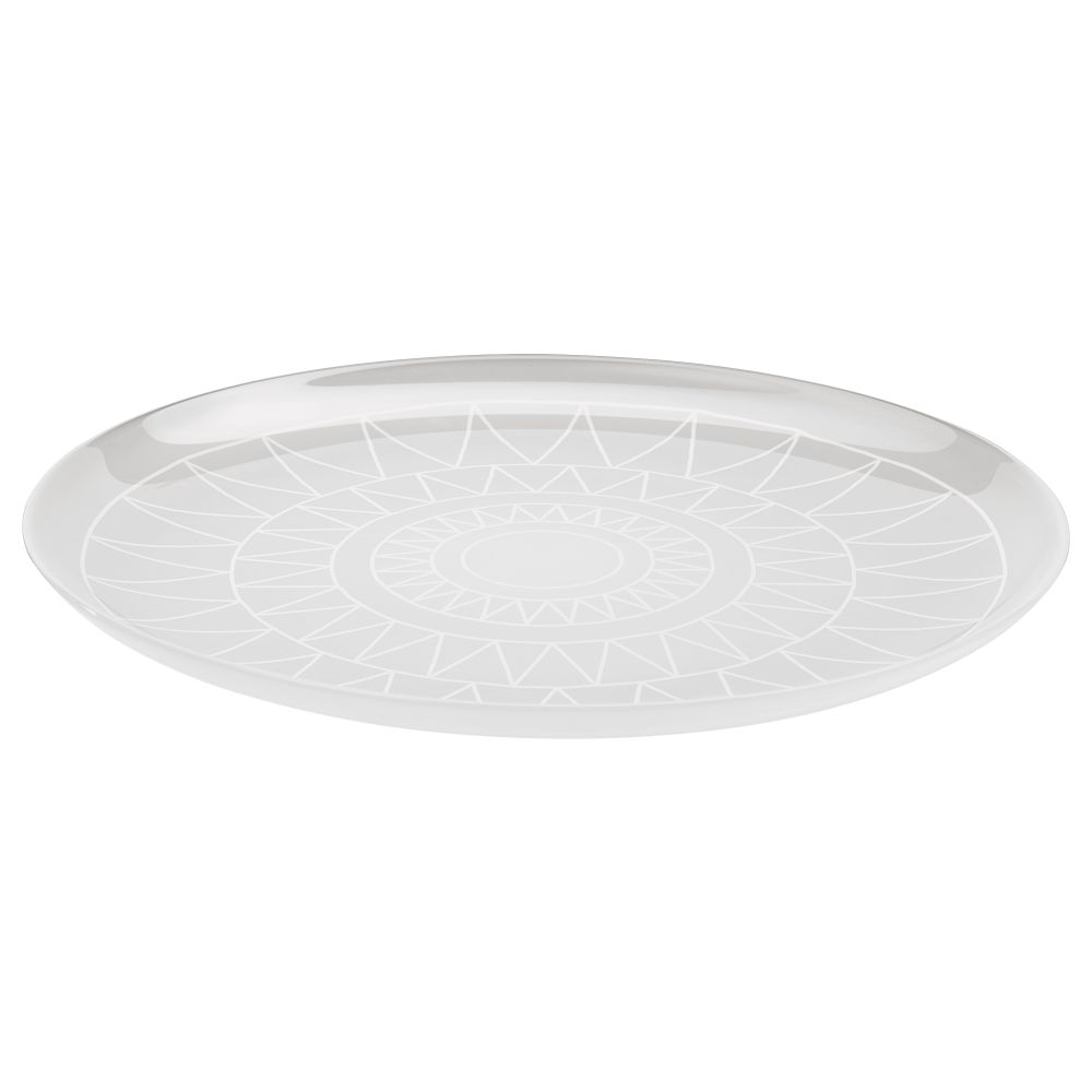 Блюдо ВИНТЕР 2017, с рисунком, матовое стекло (32 см) - фото 1