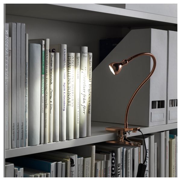 Софит настенный, с зажимом, светодиодная ЯНШО, медный - фото 4