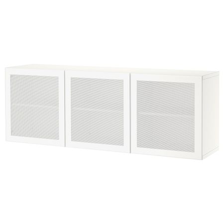 Комбинация настенных шкафов, белый/мортвикен белый 180x42x64 см IKEA BESTÅ БЕСТО 194.356.15