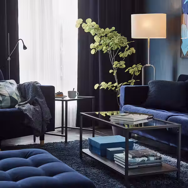 Светильник напольный IKEA в интерьере - схема-чертеж с размерами