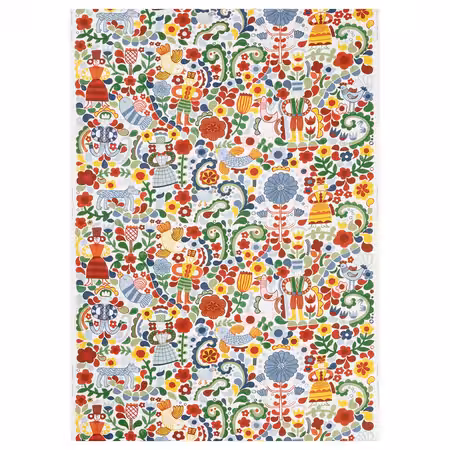 CINTIAKAKTUS Отрез ткани - белый/разноцветный 150x300 см