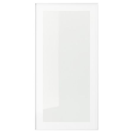 HEJSTA Стеклянная дверь - белый/прозрачное стекло 40x80 см