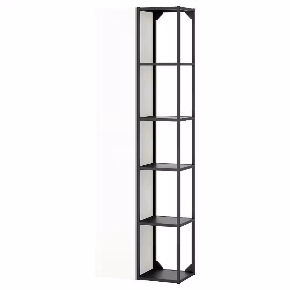 ENHET Комбинация д/хранения - антрацит/белый 60x32x180 см - фото 1