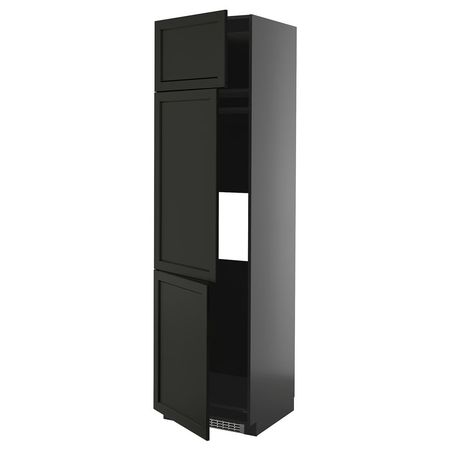 METOD Высокий шкаф д/холод/мороз/3 дверцы