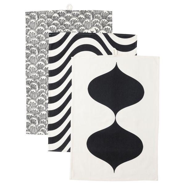 Полотенце кухонное ТИЛЛФЭЛЛЕ, различные орнаменты (50x70 см) - фото 1