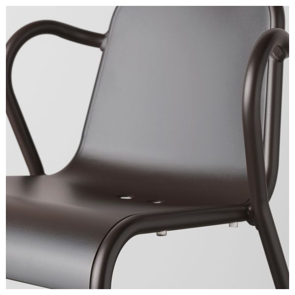 Садовый стул ТУНХОЛЬМЕН, темно-коричневый - фото 4