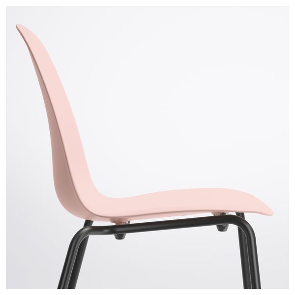 Стул ЛЕЙФ-АРНЕ, розовый, Брур-Инге черный - схема-чертеж с размерами