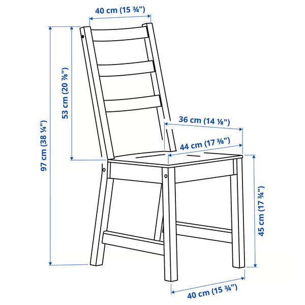 IKEA, дополнительный ракурс - схема-чертеж с размерами