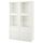 Комбинация для хранения + стеклянная дверцами, 120x40x192 см, Lappviken, Sindvik белый прозрачное стекло IKEA BESTÅ БЕСТО