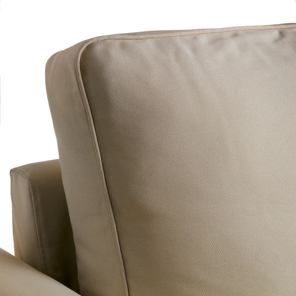 Чехол на диван-кровать с козеткой, Тигельшо бежевый IKEA БАККАБРУ 503.828.55 - фото 3