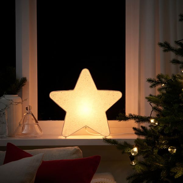 Украшение для стола, коробка в форме звезды/точечный белый IKEA STRÅLA СТРОЛА 605.028.57 - фото 3