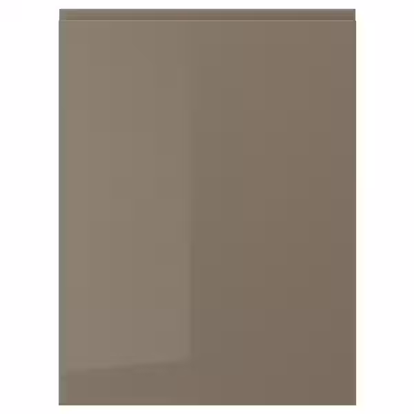 VOXTORP Дверь - глянцевый темный серо-коричневый 60x80 см - фото 1