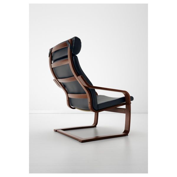 Кресло, коричневый, Смидиг черный IKEA ПОЭНГ 792.515.90 - фото 3