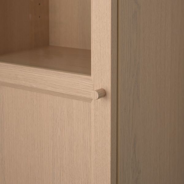 Стеллаж с верхними полками, дверьми, 40x30x237 cm IKEA BILLY БИЛЛИ, OXBERG ОКСБЕРГ 892.874.28 - фото 4